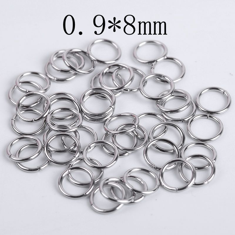 Wholesale Stainless Steel  DIY Jewelry Findings Open Single Loops Split Ring Jump Rings For Jewelry Making