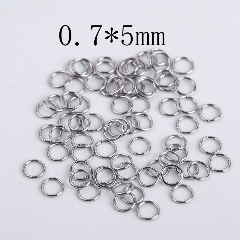 Wholesale Stainless Steel  DIY Jewelry Findings Open Single Loops Split Ring Jump Rings For Jewelry Making