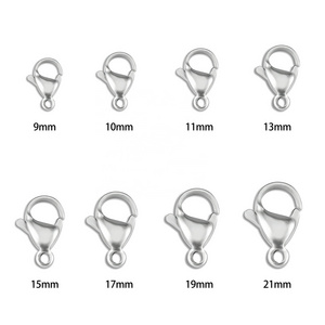 Factory Supply Silver Gold Black Snap Hook Nickle Claw Clasps Lobster Clasp For DIY Jewelry Necklace Bracelet Making