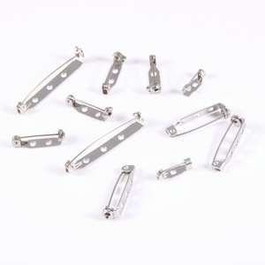 316l Stainless Steel Safety Locking Pin Backs Flat Back Brooches Craft For Tag Bag