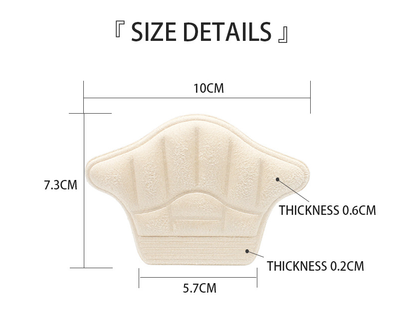 Umbrella Shape Self Adhesive Heel Protector Strip Heel Cushion Inserts Heel Grips Pads Sole For Women