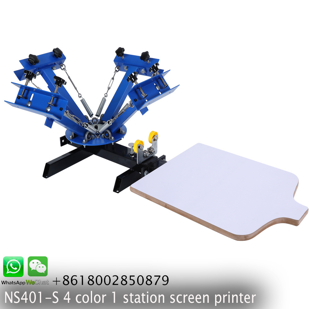 NS401 silk screen printing machine Rotary head table printing machine silk easy operation cheap price small printing machine