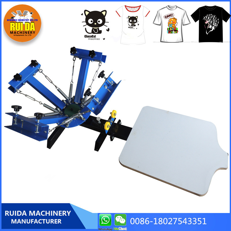 NS401 silk screen printing machine Rotary head table printing machine silk easy operation cheap price small printing machine