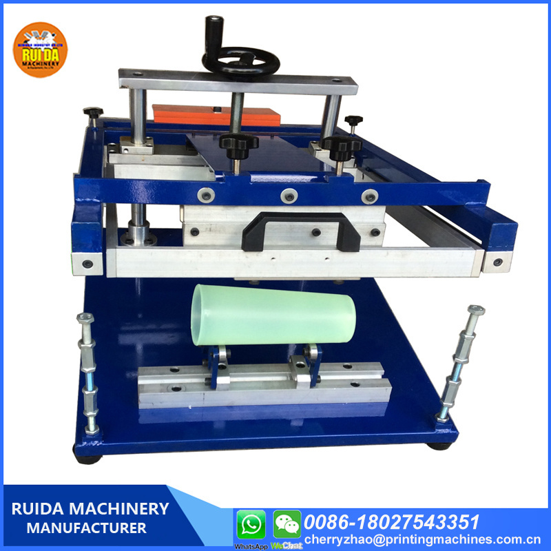 NS202 cup printing machine 1 color bottle printer,manual cylindrical silk screen printer