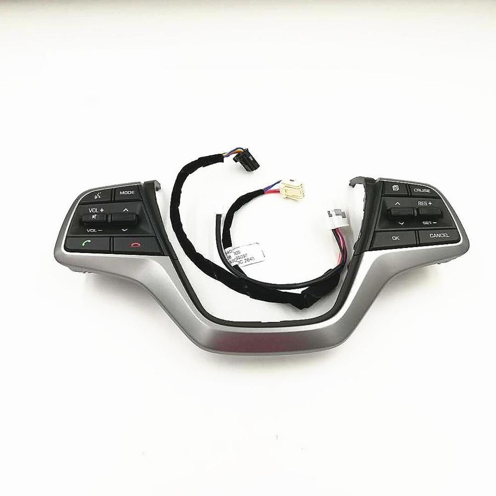 Newtop auto switches cruise control audio control steering wheel switch for hyundai accent verna solaris 2018 2019