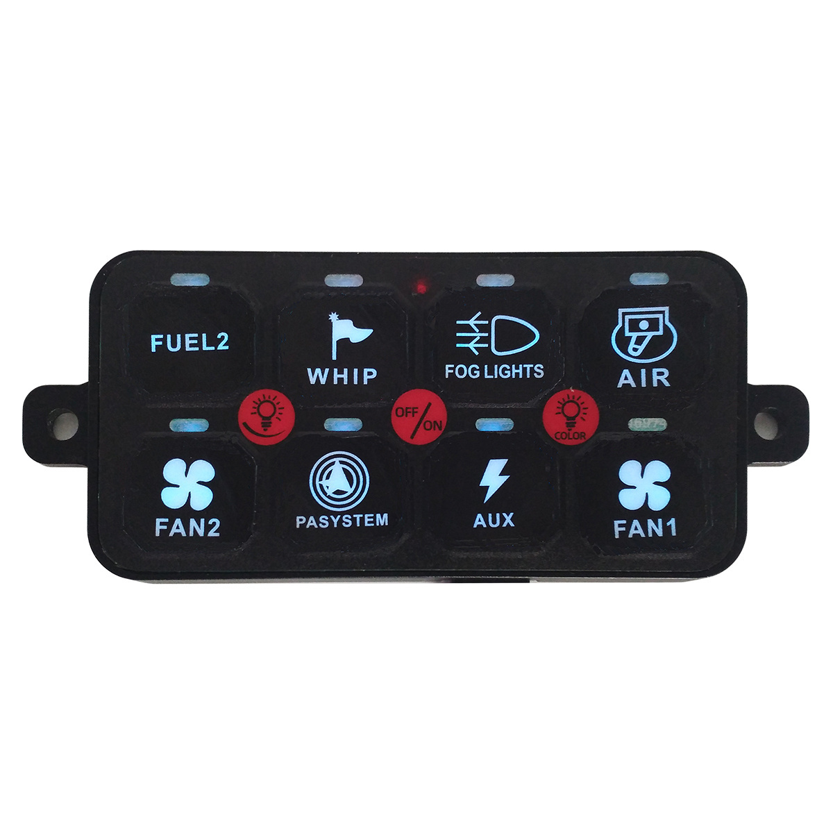 On-Off 12V24V 8 Gang Switch Panel with control box LED Car Switch Panel Circuit Control