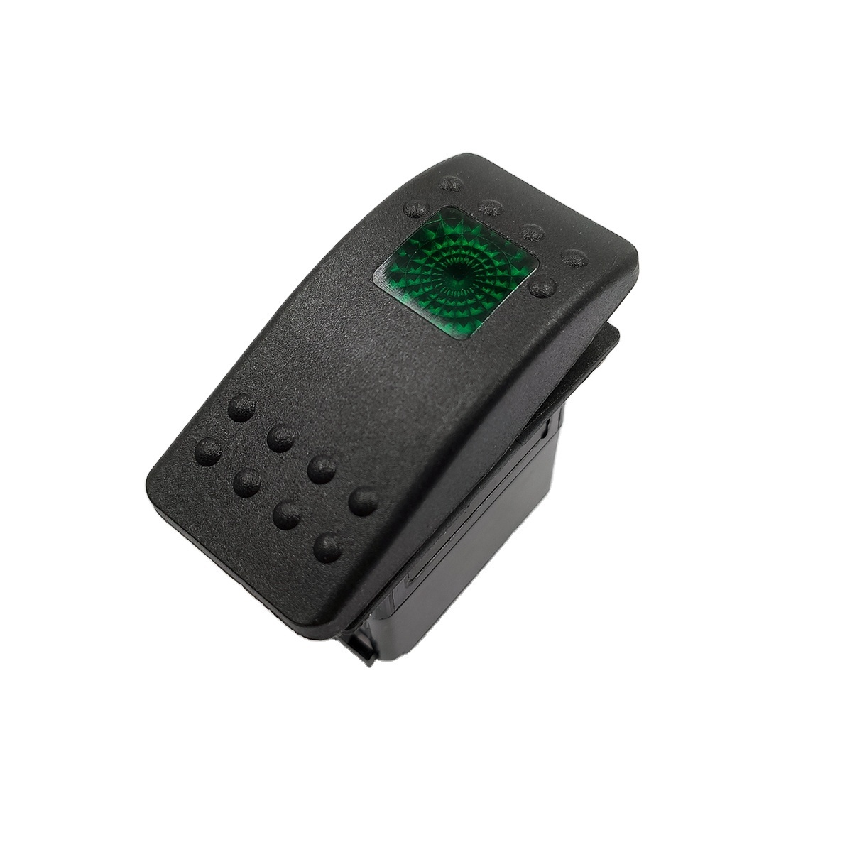 Hot popular high quality customized 8 Pin green LED light rocker switches supplier in China