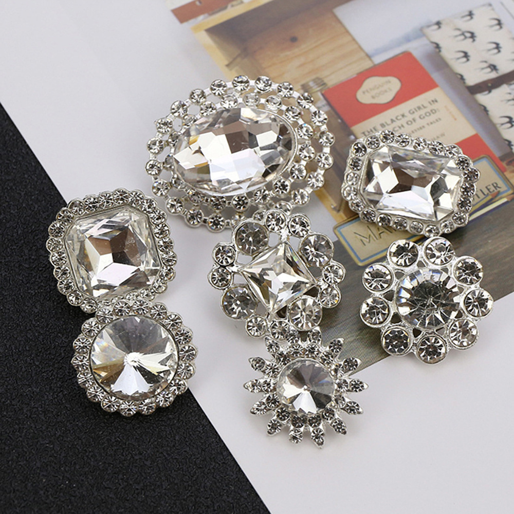 NIUNIU factory oem best quality custom coat buttons small fragrance crystal sewing button