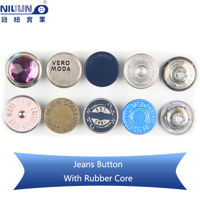 Brass Metal Button Custom Jeans Button Free Sample Factory Custom Logo Brass Metal Gold Silver Shank Jeans Buttons For Jeans