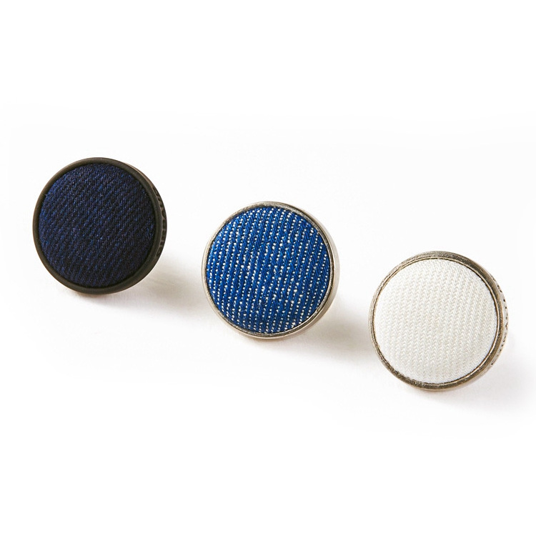 HOT SALE Custom Design Metal Fabric Covered Shank Buttons For Clothing From NIUNIU Factory China