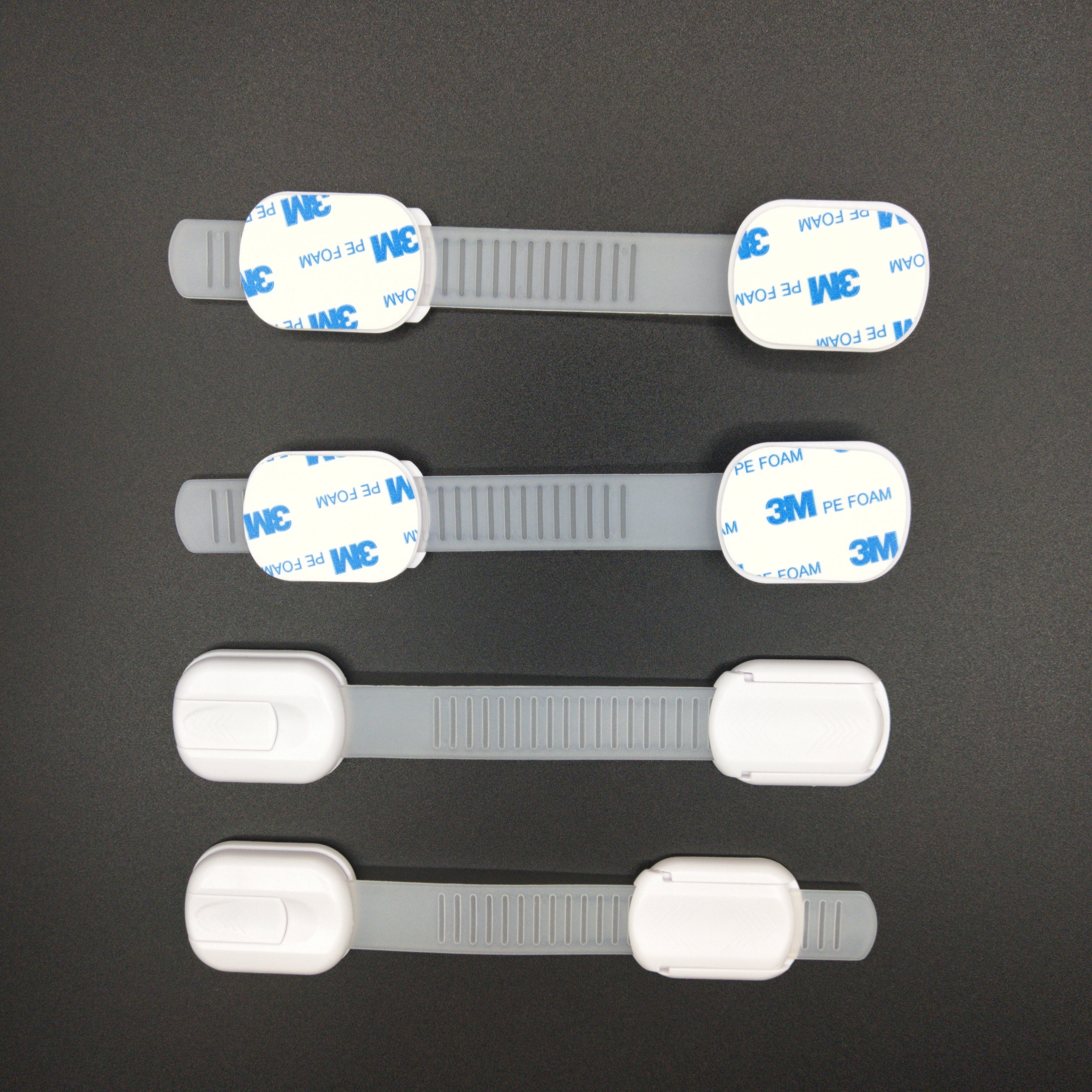 Child Safety Strap Locks Baby Locks for Cabinets and Drawers, Toilet, Fridge & More with 3M Adhesive Pads