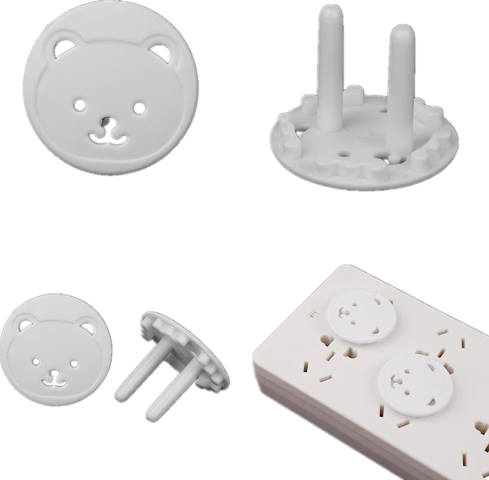 OEM outlet covers wall plate baby proof Cartoon Bear Europe Plastic Electrical plateation  Protect Toddlers  cover  Easy Install