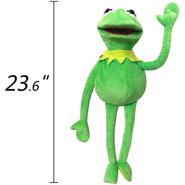 Wholesale Hot Sell Green Kermit Frog Plush Doll Frog Hand Puppet