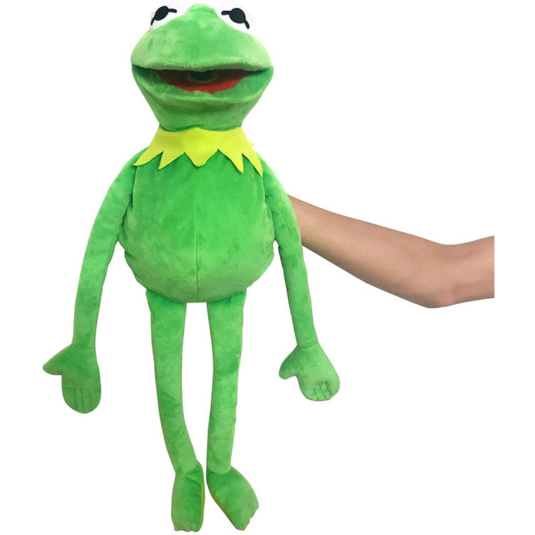 Wholesale Hot Sell Green Kermit Frog Plush Doll Frog Hand Puppet