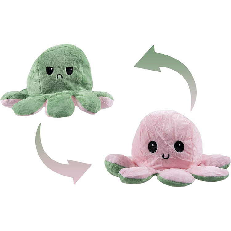 Hot Sale Custom Cute Reversable Octupus Stuffed Animals Plush Toy for Gifts