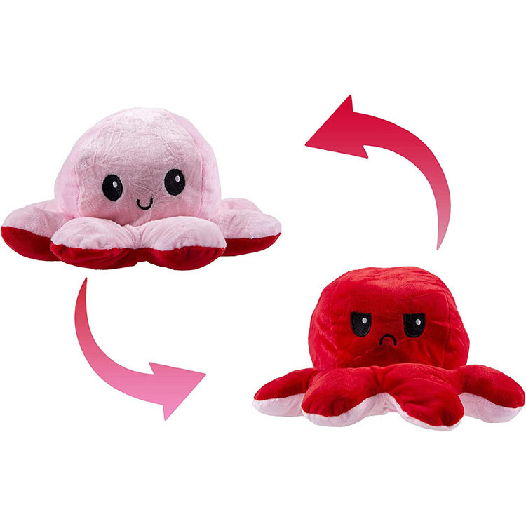 Hot Sale Custom Cute Reversable Octupus Stuffed Animals Plush Toy for Gifts