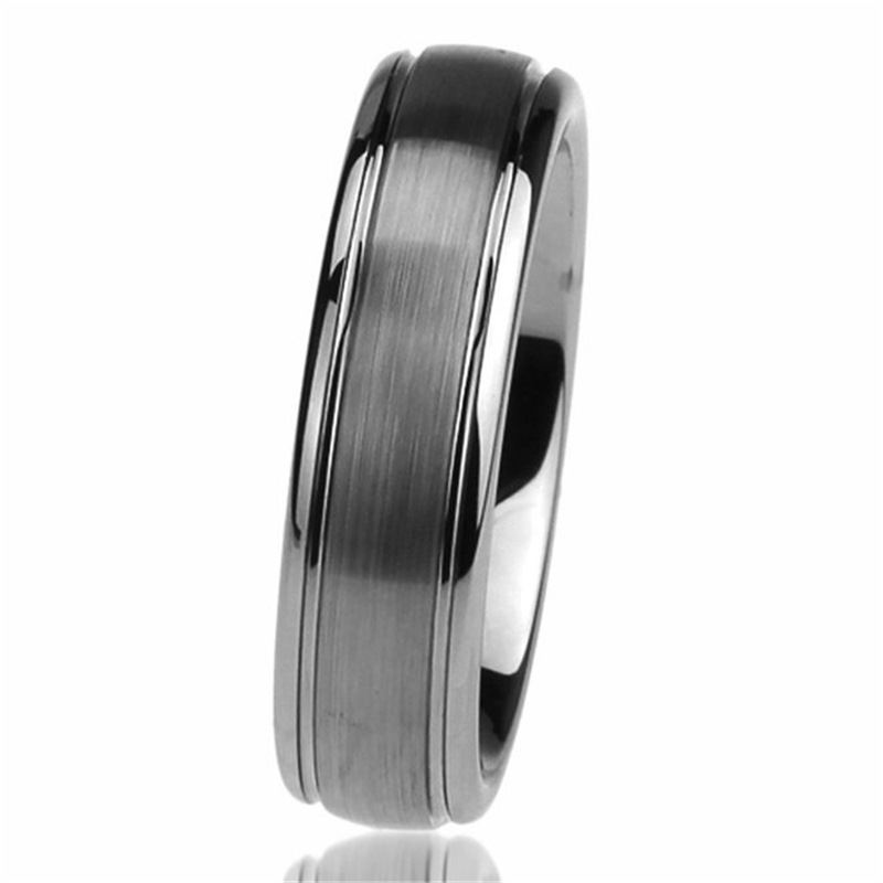 OBE jewelry Hot Selling wholesale silver brushed matte finished  6mm tungsten mens ring silver tungsten wedding bands