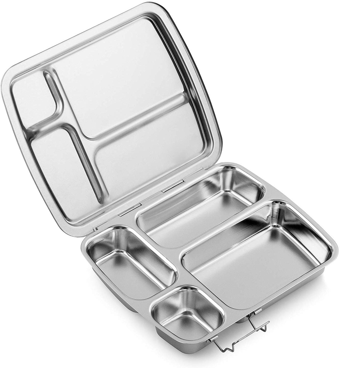 Aohea SUS 304 Rectangular Stainless Steel Bento Lunch Box for Kids Food Container