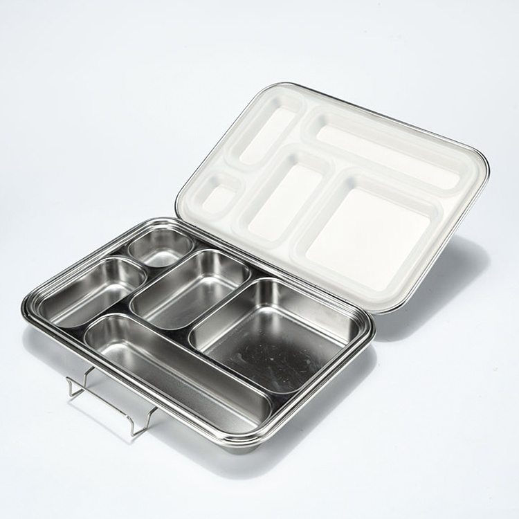 Wholesale custom eco friendly storage set metal food container lunch box bento stainless steel lunch box