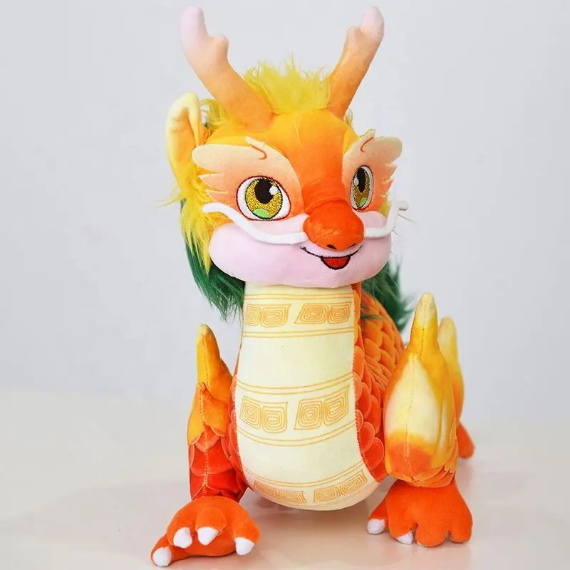 2024 Hot Sellinh Dragon Plush Doll Stuffed Animal | Super Soft Huggable Toy For Baby Cuddle Pillow Stuffed with PP Cotton