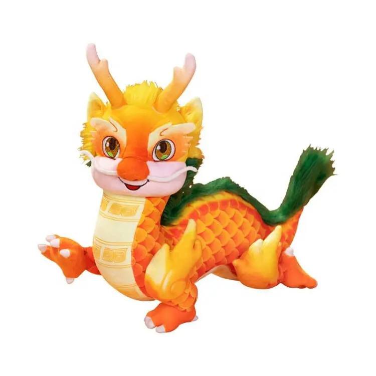 2024 Hot Sellinh Dragon Plush Doll Stuffed Animal | Super Soft Huggable Toy For Baby Cuddle Pillow Stuffed with PP Cotton