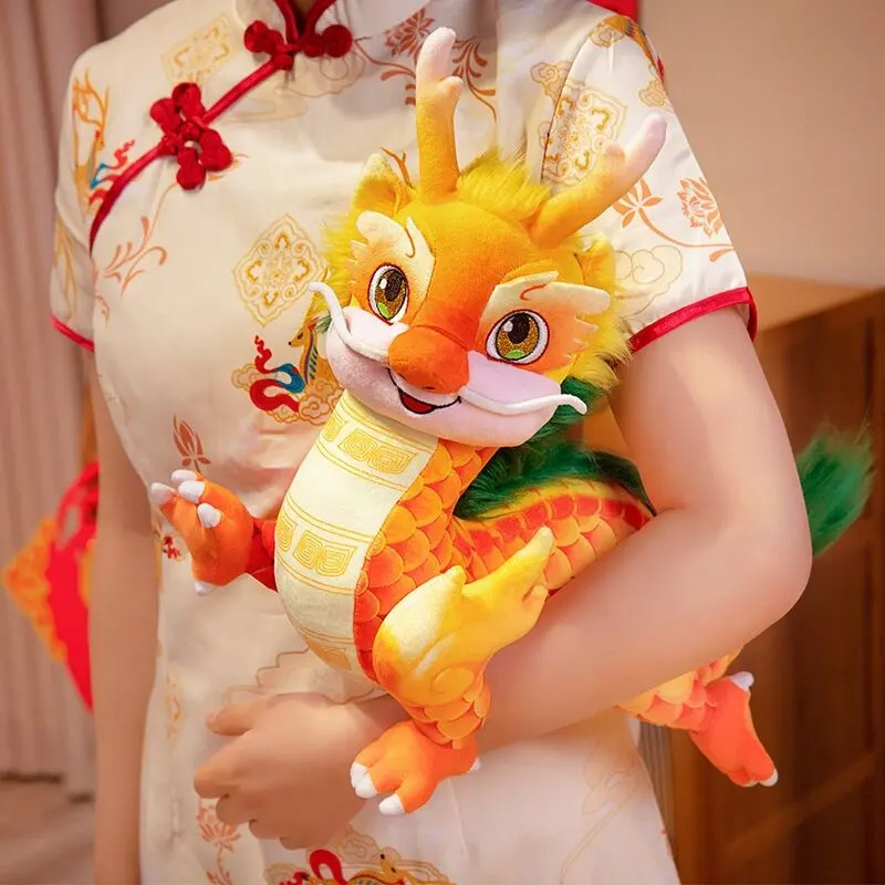 2024 Hot Sellinh Dragon Plush Doll Stuffed Animal | Super Soft Huggable Toy For Baby Cuddle Pillow Stuffed with PP Cotton