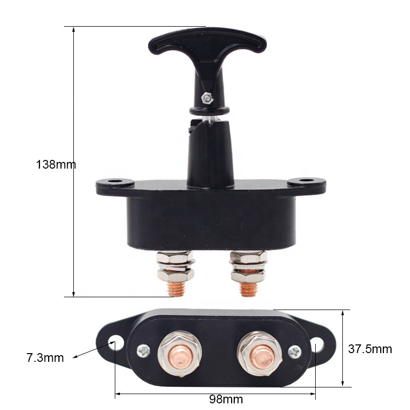 12V 24V Disconnect Switch Circuit Breaker Detach battery for Tractor Emergency Switch Lock Battery Circuit Breaker