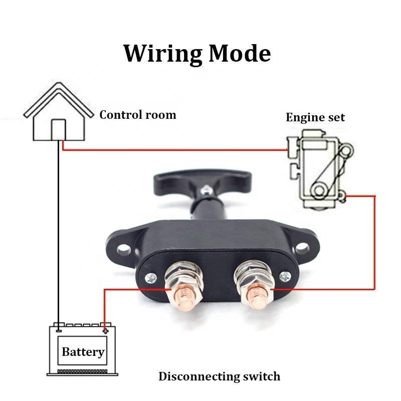 12V 24V Disconnect Switch Circuit Breaker Detach battery for Tractor Emergency Switch Lock Battery Circuit Breaker