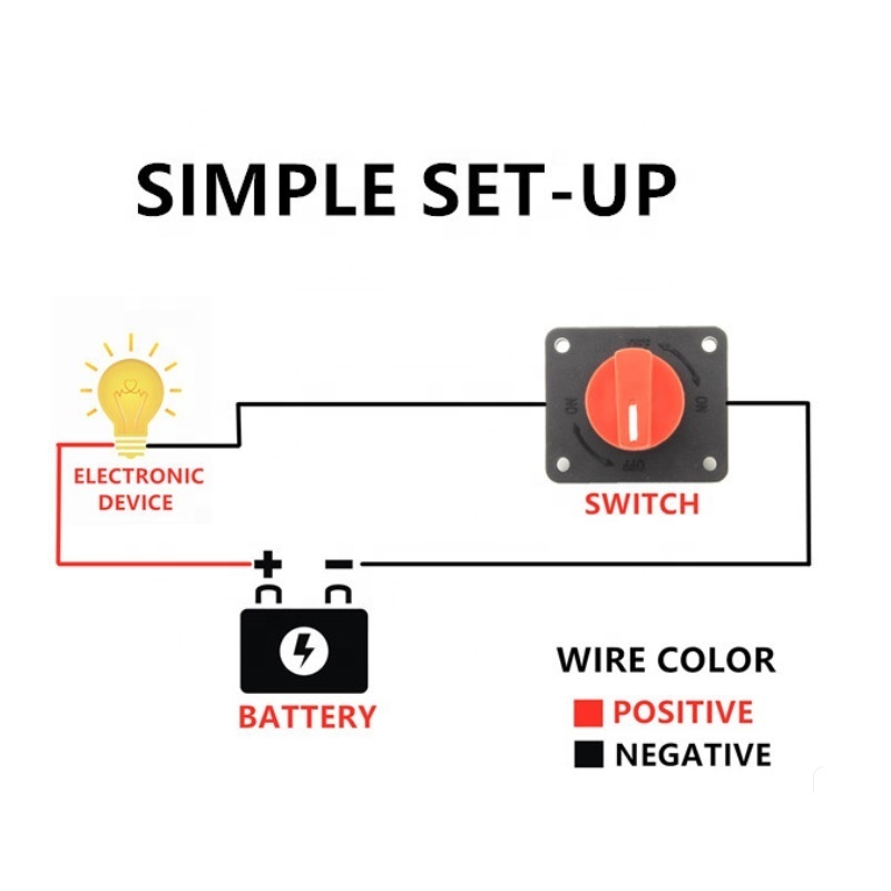 300A Car Boat Rv Caravan  300A Rotary Battery Disconnect Isolator Power Kill Cut Off Switch