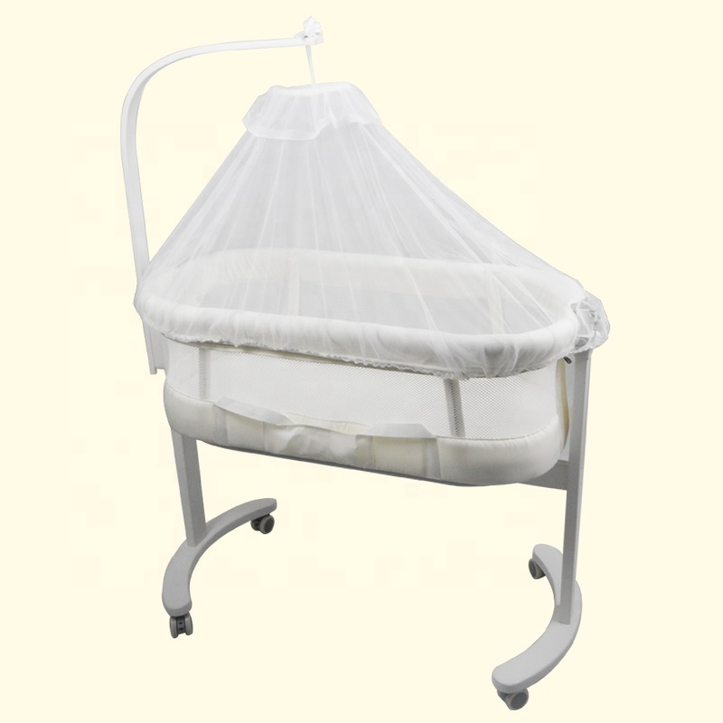 Luxury Baby Bedside Crib Baby Bassinet Bed Co Sleep Adjustable Crib