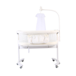 Luxury Baby Bedside Crib Baby Bassinet Bed Co Sleep Adjustable Crib