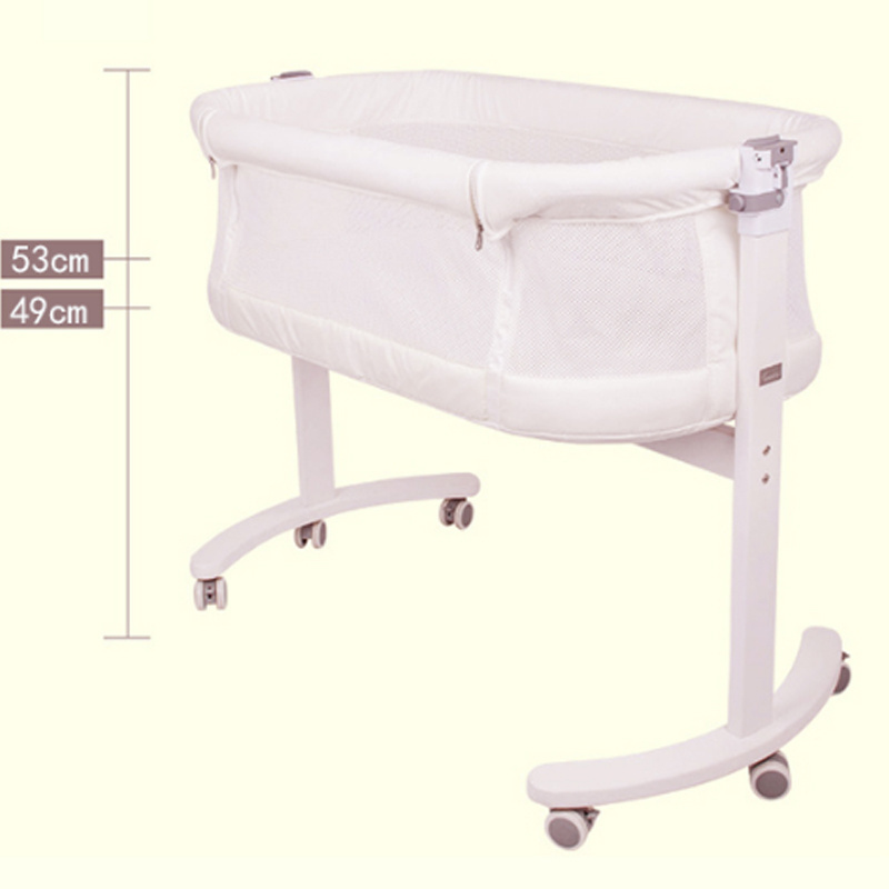 Luxury Baby Bedside Crib Baby Bassinet Bed Co Sleep Adjustable Crib