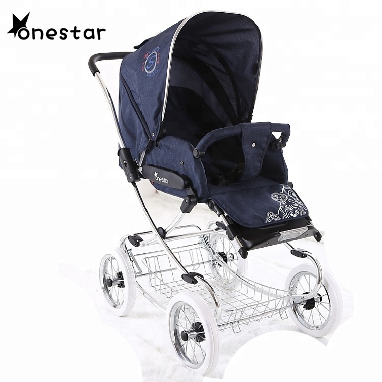 Wholesale can sit and lie down ultra-light folding baby umbrella stroller walk baby four-wheel shock-absorbing newborn stroller