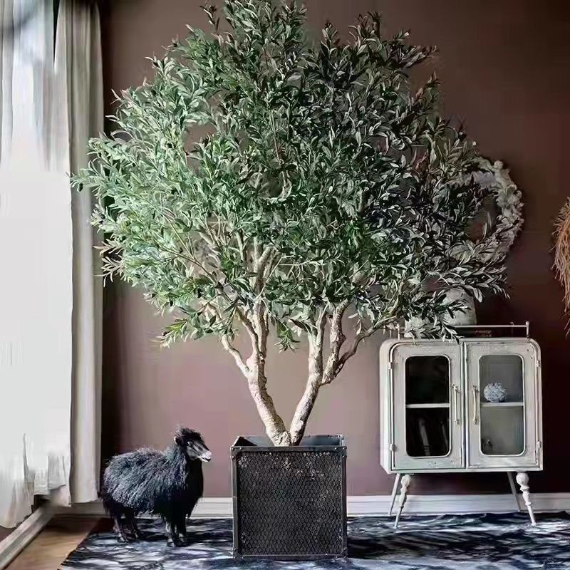 Wholesale Artificial olive Bonsai Plants Artificial Fruit Tree for Decor Star Quantity Airport Wedding