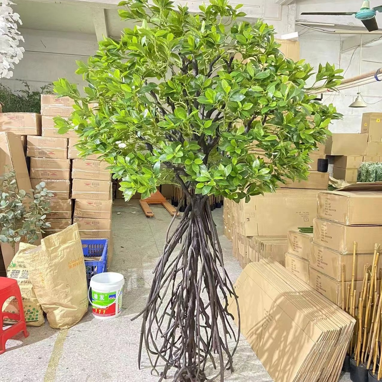 Aquarium special decorative tree simulation plastic mangrove tree