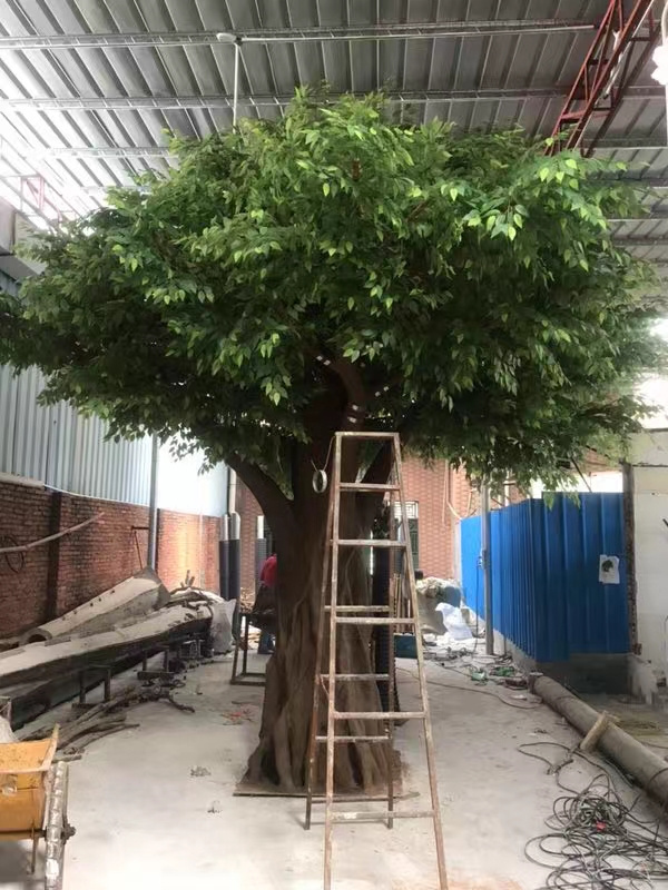 Amusement park aquarium decoration artificial mangrove plam Tree plastic big tree  Art Decorative