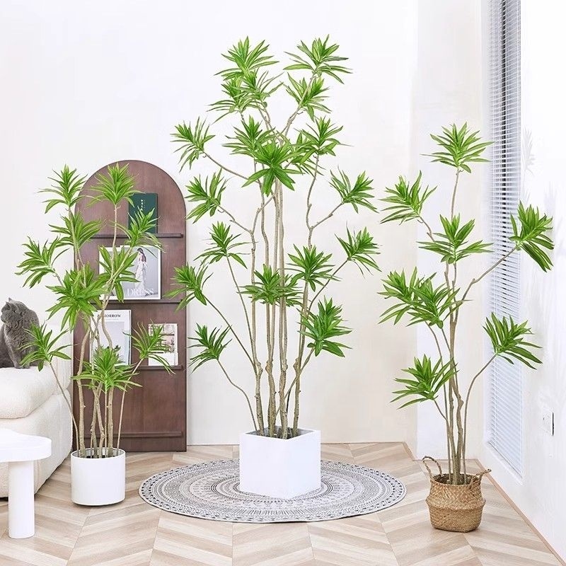 Wholesale Lily Bamboo Indoor Artificial Plant Agave Tree Living Room High Quality Potted  plant