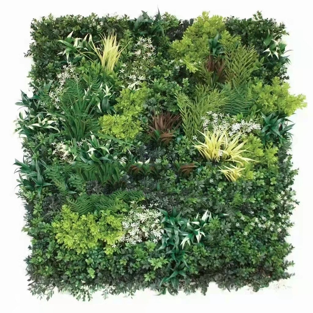 Artificial fireproof green plant wall