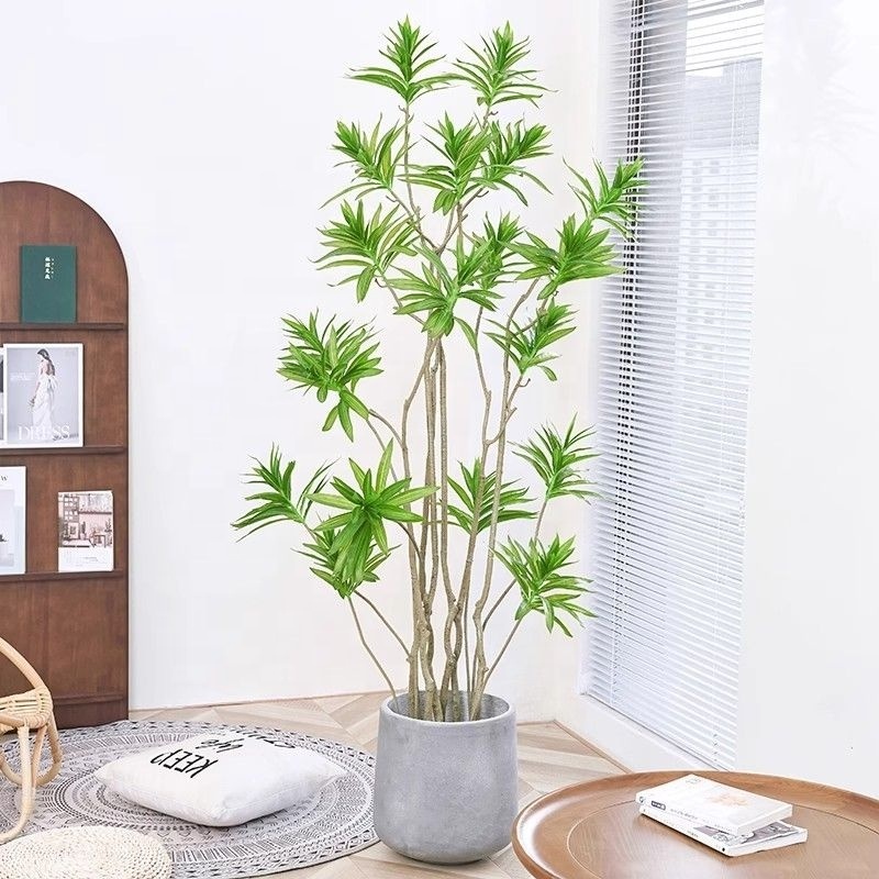 Wholesale Lily Bamboo Indoor Artificial Plant Agave Tree Living Room High Quality Potted  plant