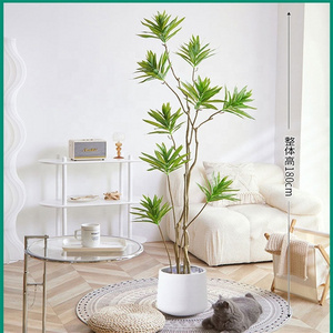 Wholesale Lily Bamboo Indoor Artificial Plant Agave Tree Living Room High Quality Potted  plant