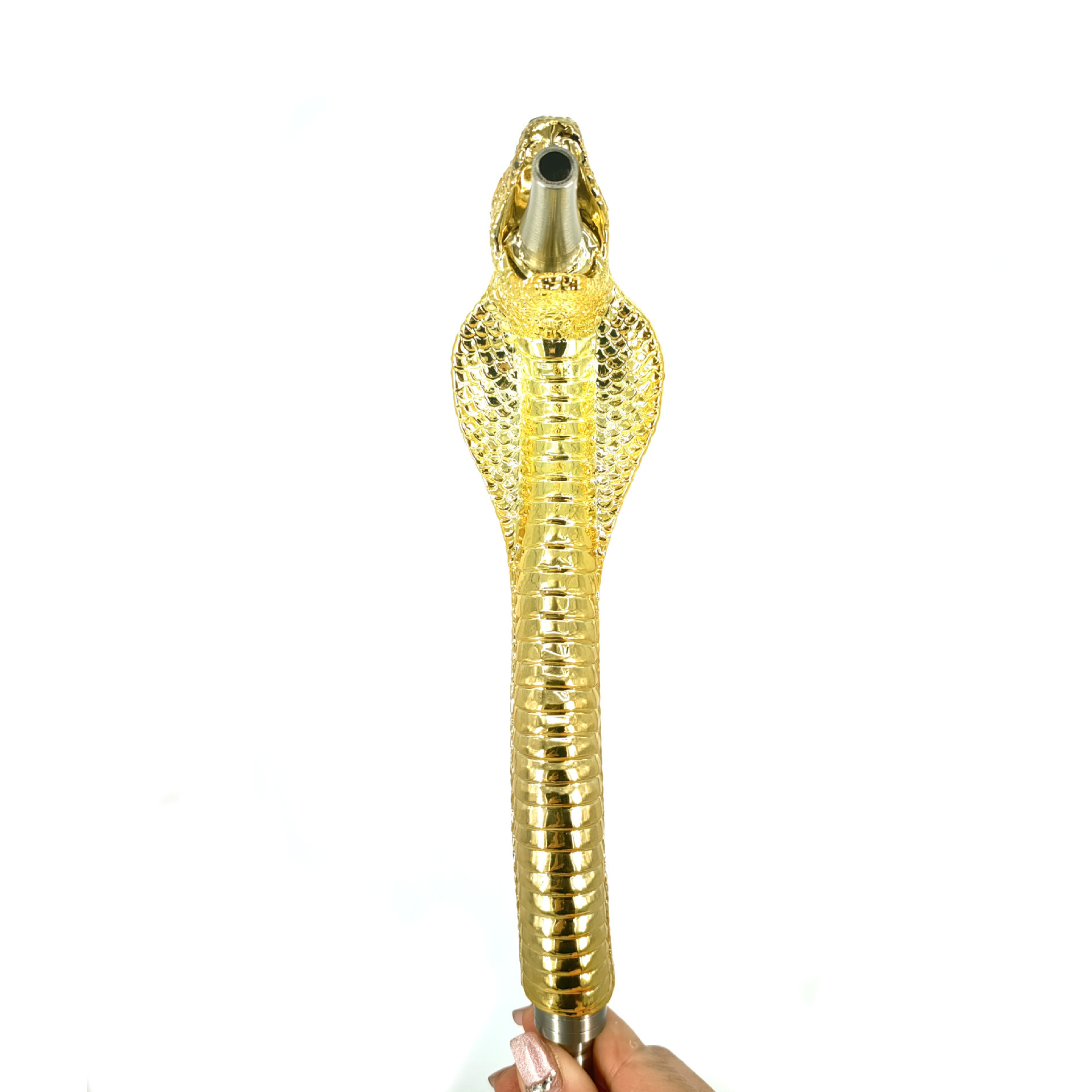 Unique Design Gold Snake Hookah Handle With Sponge Suit Any Silicone Hose Narguile Sheesha Chicha