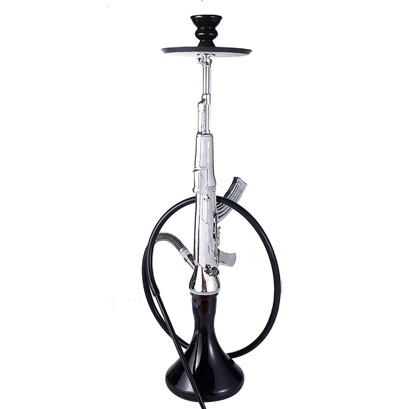 New Design 78CM Large Size Hookah AK47 Arab Premium Narguile Shisha Smoking Hookah Set With Silicone Hose Hookah