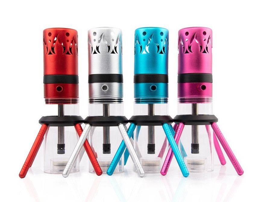 Unique Design Pink Hookah ShiSha Sets Tripod Wholesale Hookah Led Lighting Round Portable Hookah ShiSha