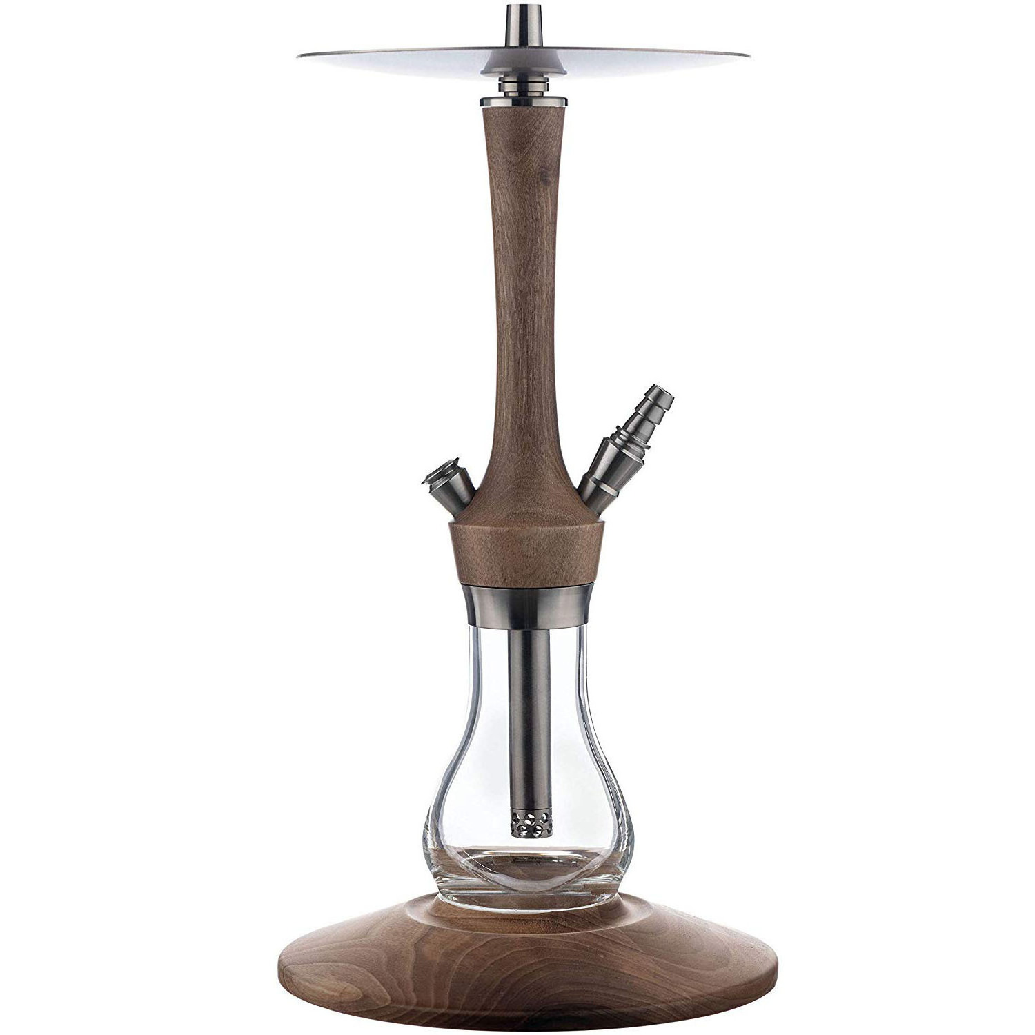 Factory Hookah In Stock New Design Glass Hookah Sheesha Wooden Shisha With Wood Pallet Complete Hookah Set With Smoking Pipe