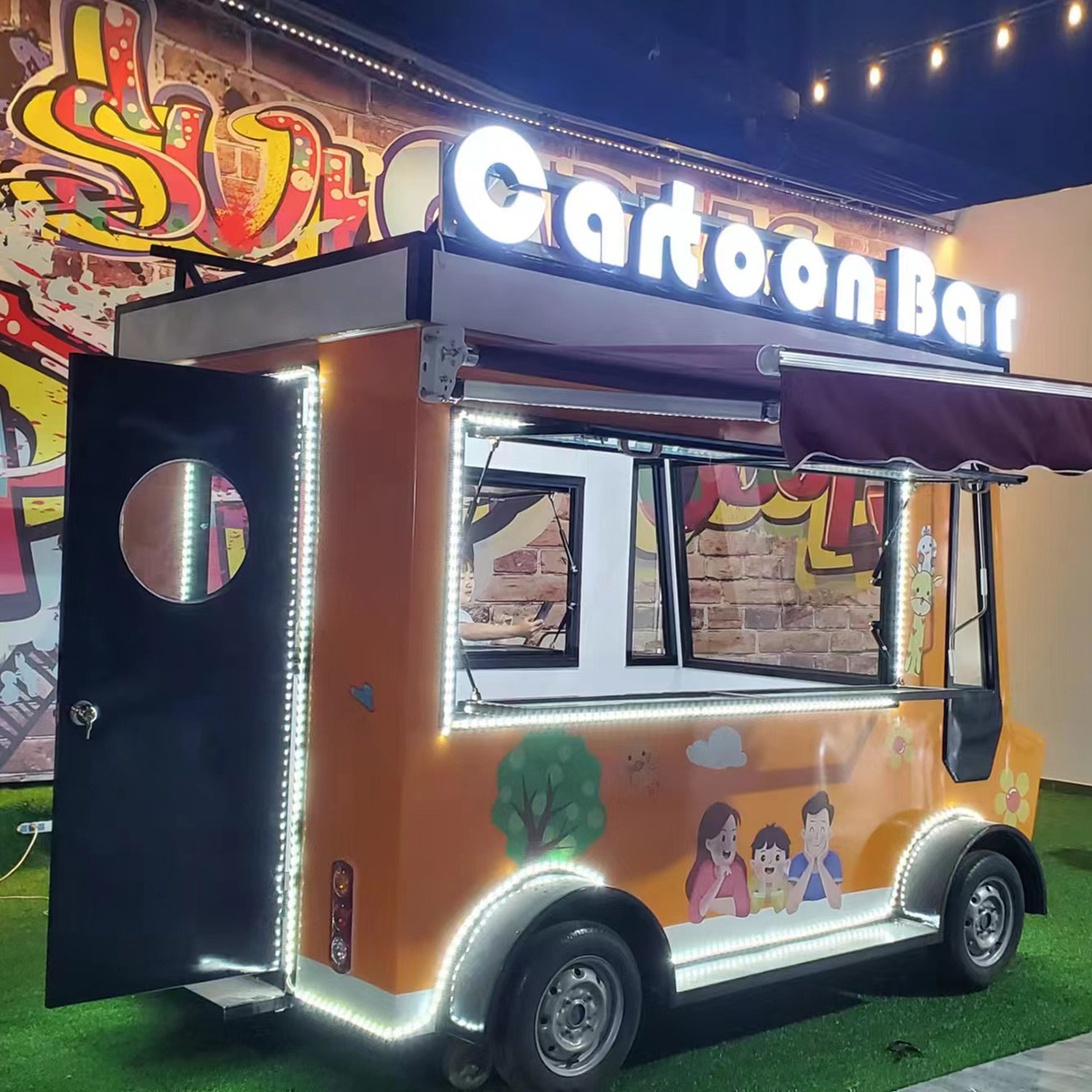 Mobile vintage electric food truck churros for sale in the united states