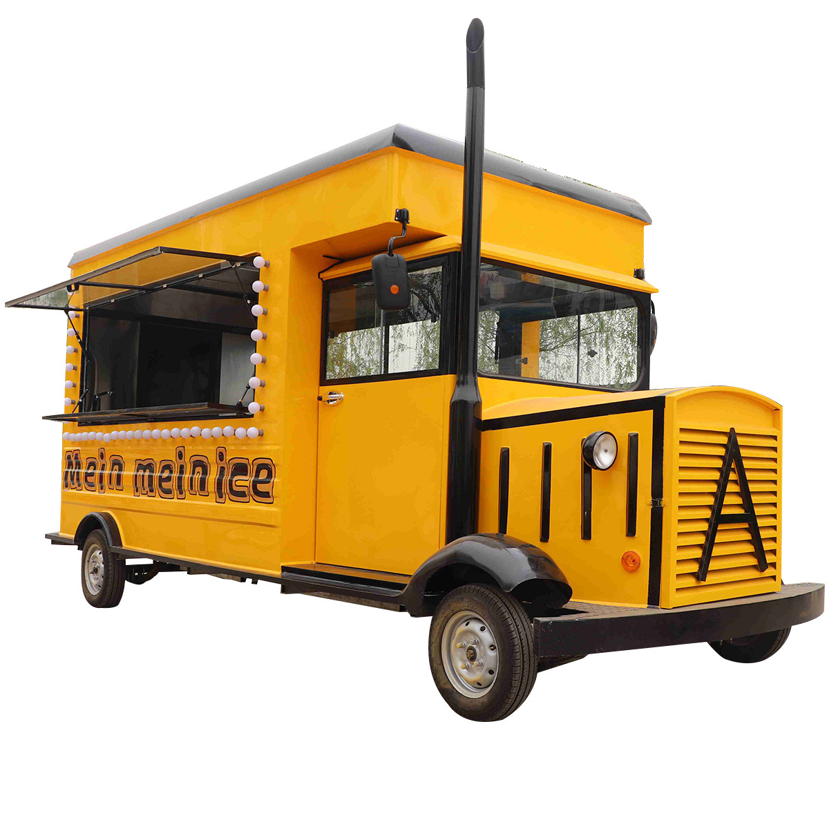 OUCCI New Mobile Hot Dog Cart Corn-Based Rickshaw Food Vending Umbrella for Restaurant Use Fast Fried Chicken and Noodle Sale