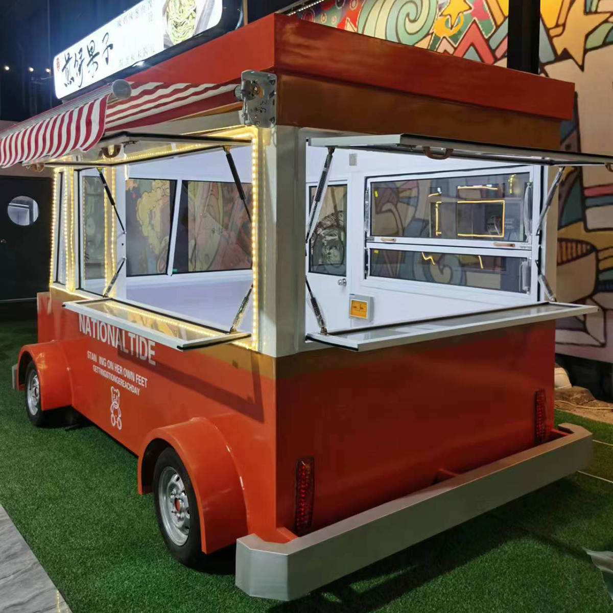 Mobile vintage electric food truck churros for sale in the united states