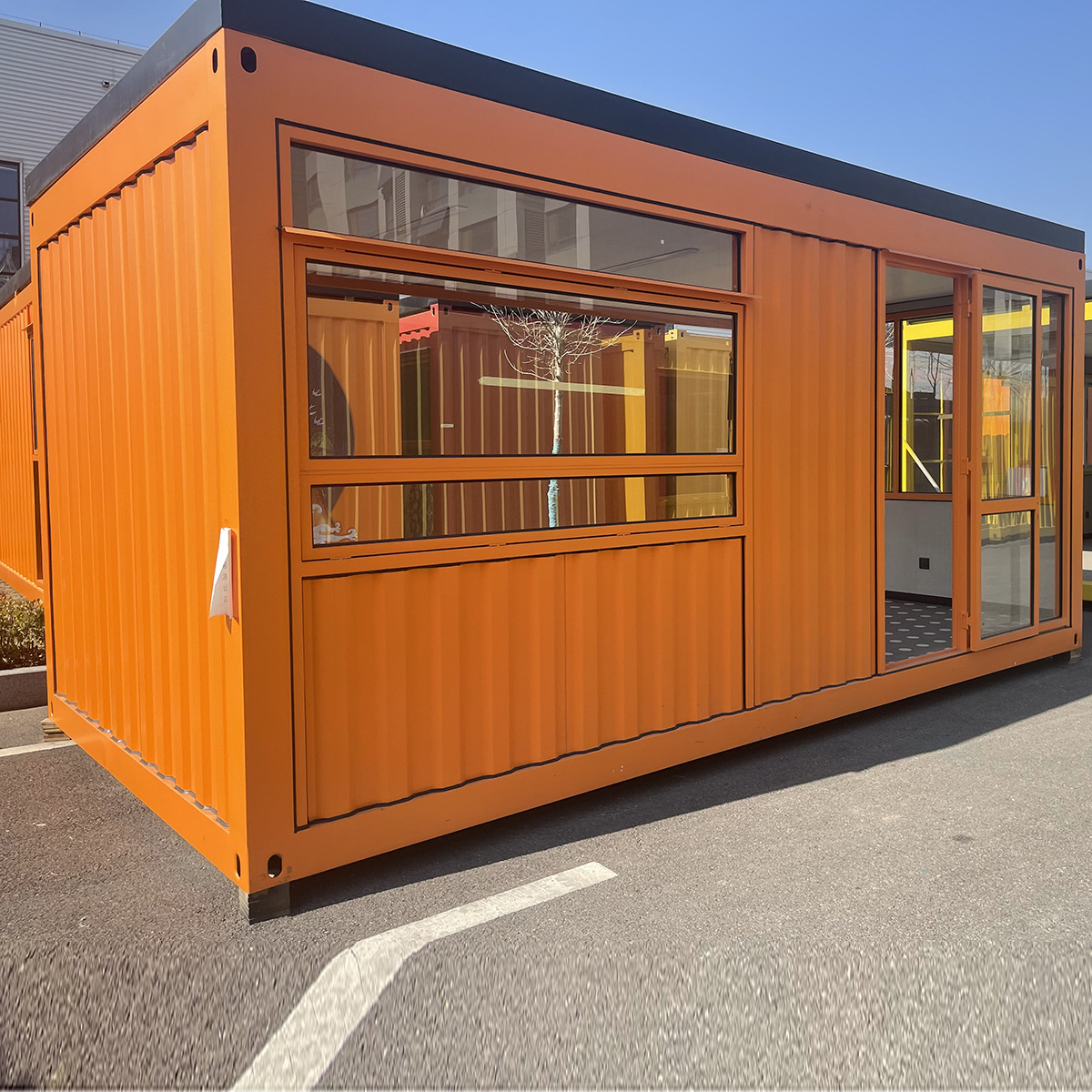 full converted mobile ice cream container coffee shop design fit out container for shop rooms