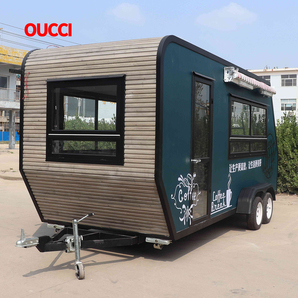 2022 Vintage Food Truck Fast Food Mobile Preparation Trailer Bicicleta Street Use Street Gyros Bakery