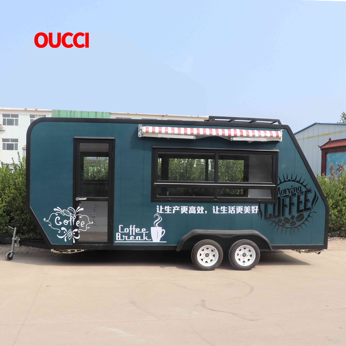 2022 Vintage Food Truck Fast Food Mobile Preparation Trailer Bicicleta Street Use Street Gyros Bakery